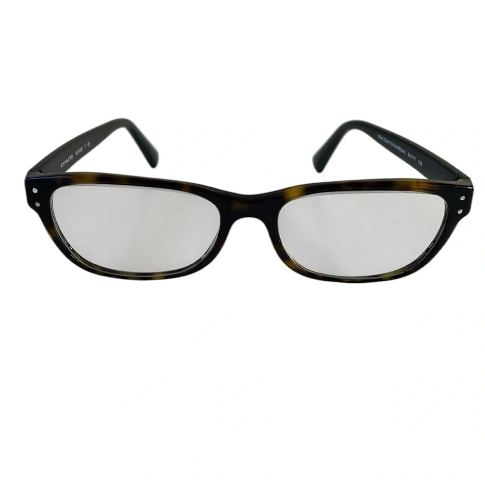Coach women’s eyeglasses and case.‎ Frames only. Coach logo on temples. Black.